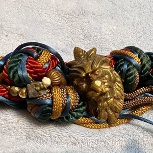 Multicolor Lion Head Women's Belt
